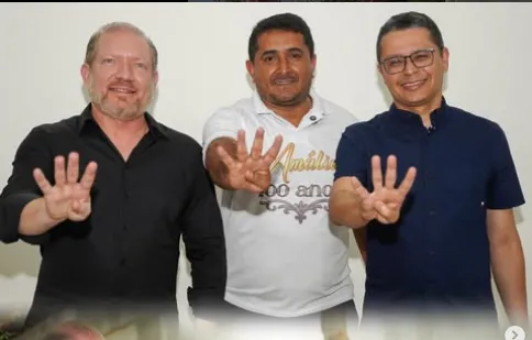 Deputado Othelino, Greysson e Carlos Lula