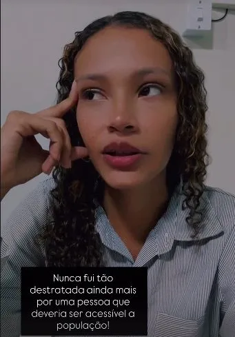 Rep&oacute;rter Aline Vasconcelos