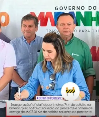 Deputada dra. Vivianne recebe em Balsas o governador Brandão e assinam ordem de serviço