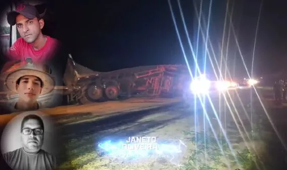 Balsas MA 006: possível manobra de “grau” acaba em 3 mortes, dois caminhões explodiram, motoristas carbonizados