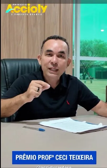 Mangabeiras avança também na educação, prefeito Accioly institui projeto para premiar com dinheiro os bons resultados