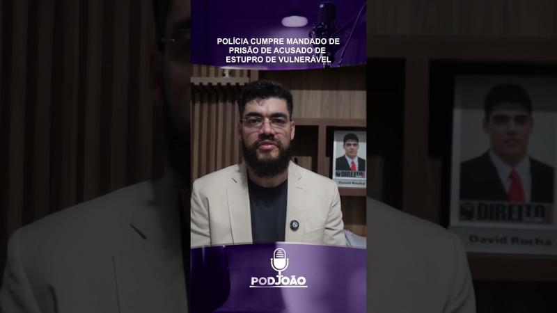 Mangabeiras: estupro de vulnerável, policia civil prende homem escondido no povoado Bacaba, acusado do crime