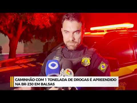Balsas: Policia Rodoviária Federal apreende 1 tonelada de drogas na BR 230 escondida num caminhão 