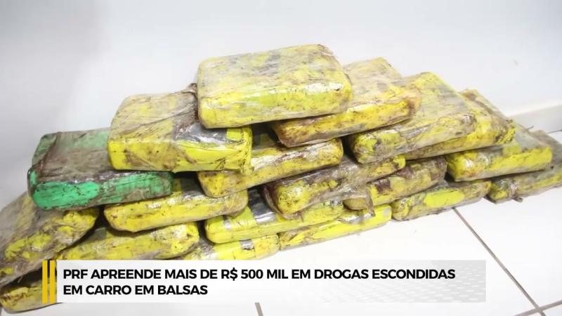  PRF: na BR 230 apreende 22 kg de droga Skank avaliada em R$ 500 mil, o motorista foi preso. (Gabigol)