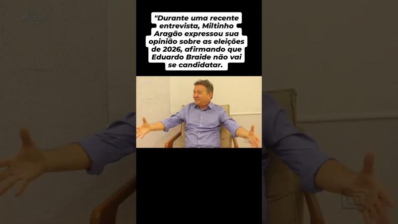 Prefeito de São Mateus grava em análise profunda, Braide não é candidato, ele teria que renunciar a prefeitura