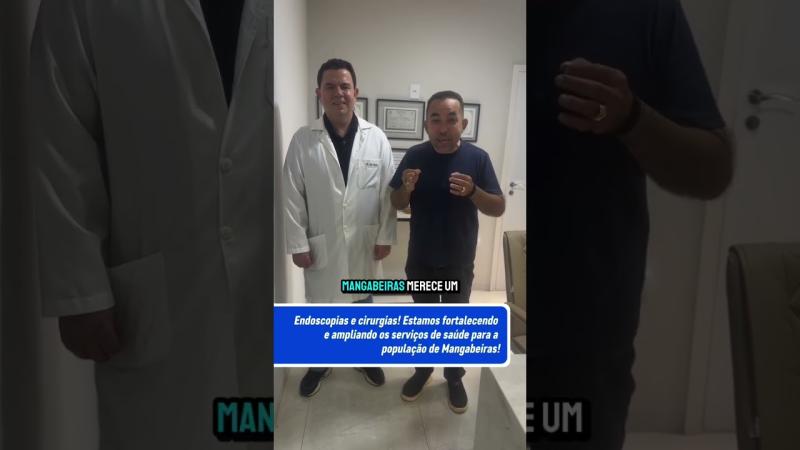 Mangabeiras: Prefeito Accioly apresenta dr. Erik para atender a população e fazer cirurgias na cidade