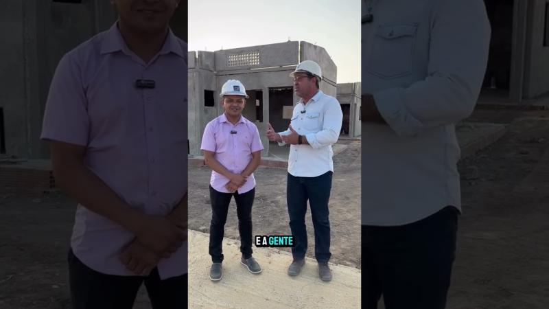 Vereador Arnaldo Gomes, acompanha obras do governo federal de 444 casas populares ao lado de Celso Henrique
