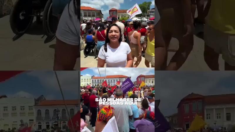 Senadora Eliziane Gama participa de manifestação em São Luís e afirma, 