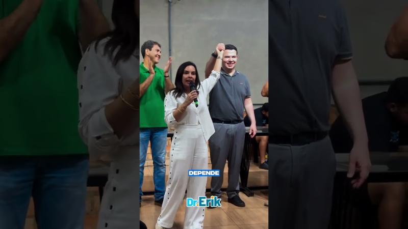 Braide, Dr. Erik e a deputada Vivianne declaram: 