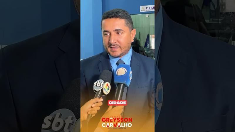  Vereador Greysson Carvalho, solicita restauração da praça N. S. das Graças no bairro Trizidela e limpeza da beira rio