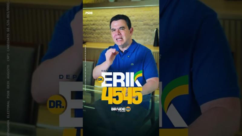 O Dr. Erik é candidato a deputado federal pelo sul do Maranhão