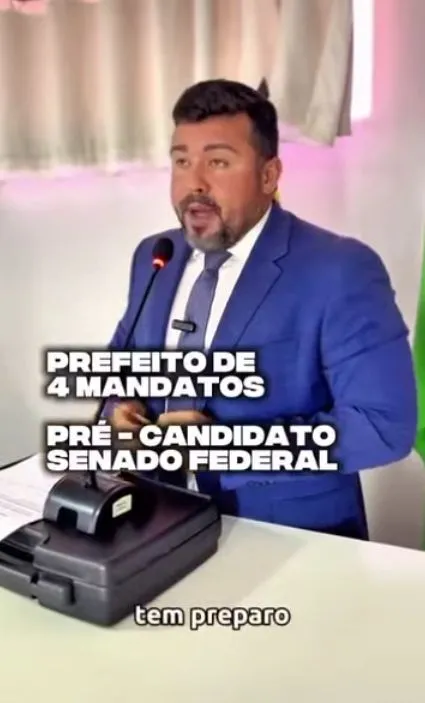 Vereador de Presidente Dutra, cita obras de dr. Hilton Gonçalo na cidade e apoio ao senado da república 